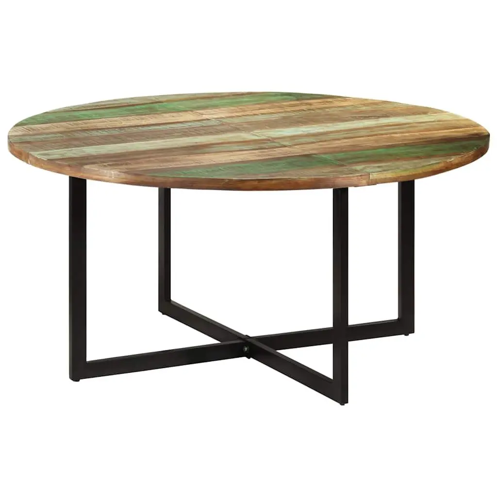 Dining Table 150x75 cm Solid Reclaimed Wood Kitchen Room Furniture Brown