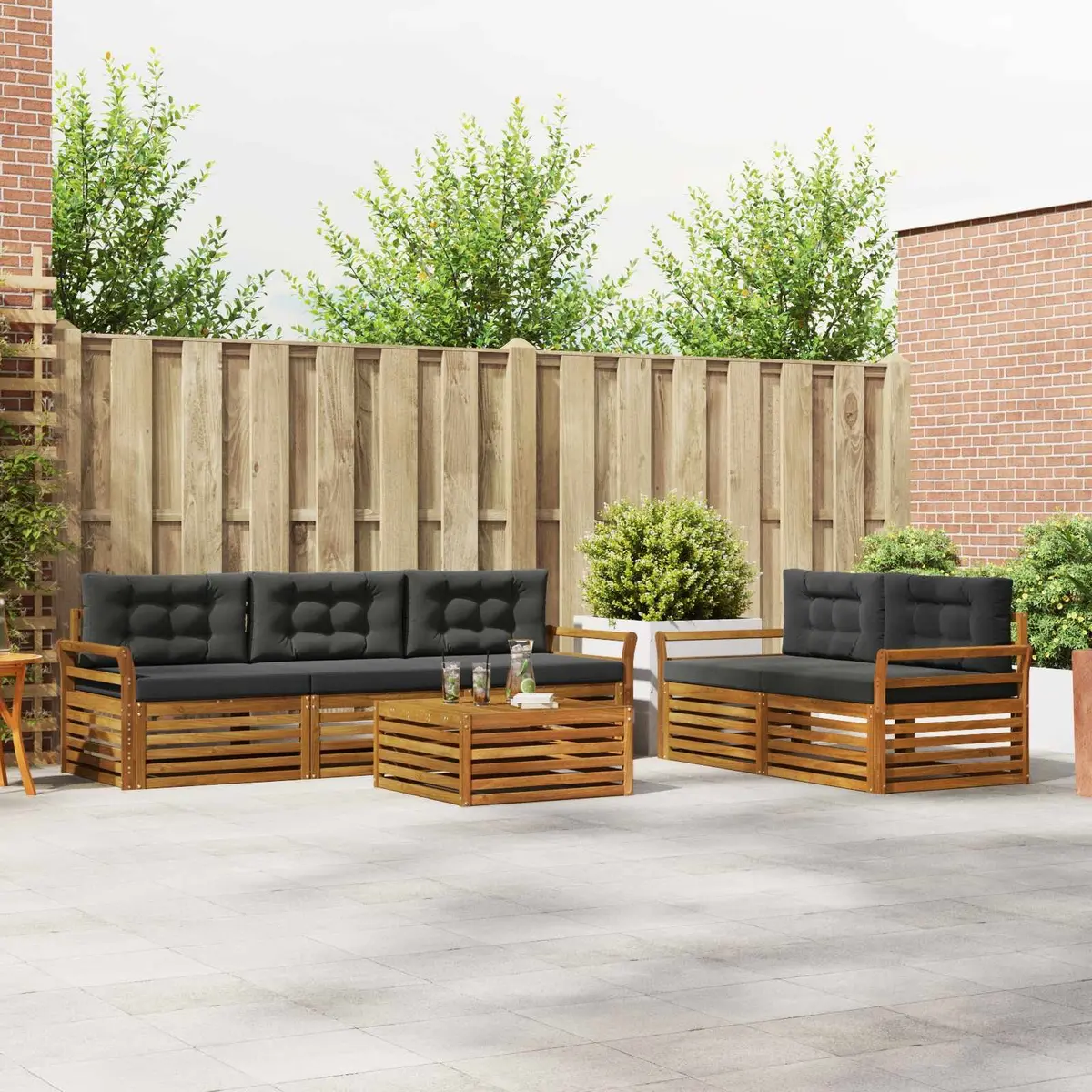 6 Piece Outdoor Sofa Set