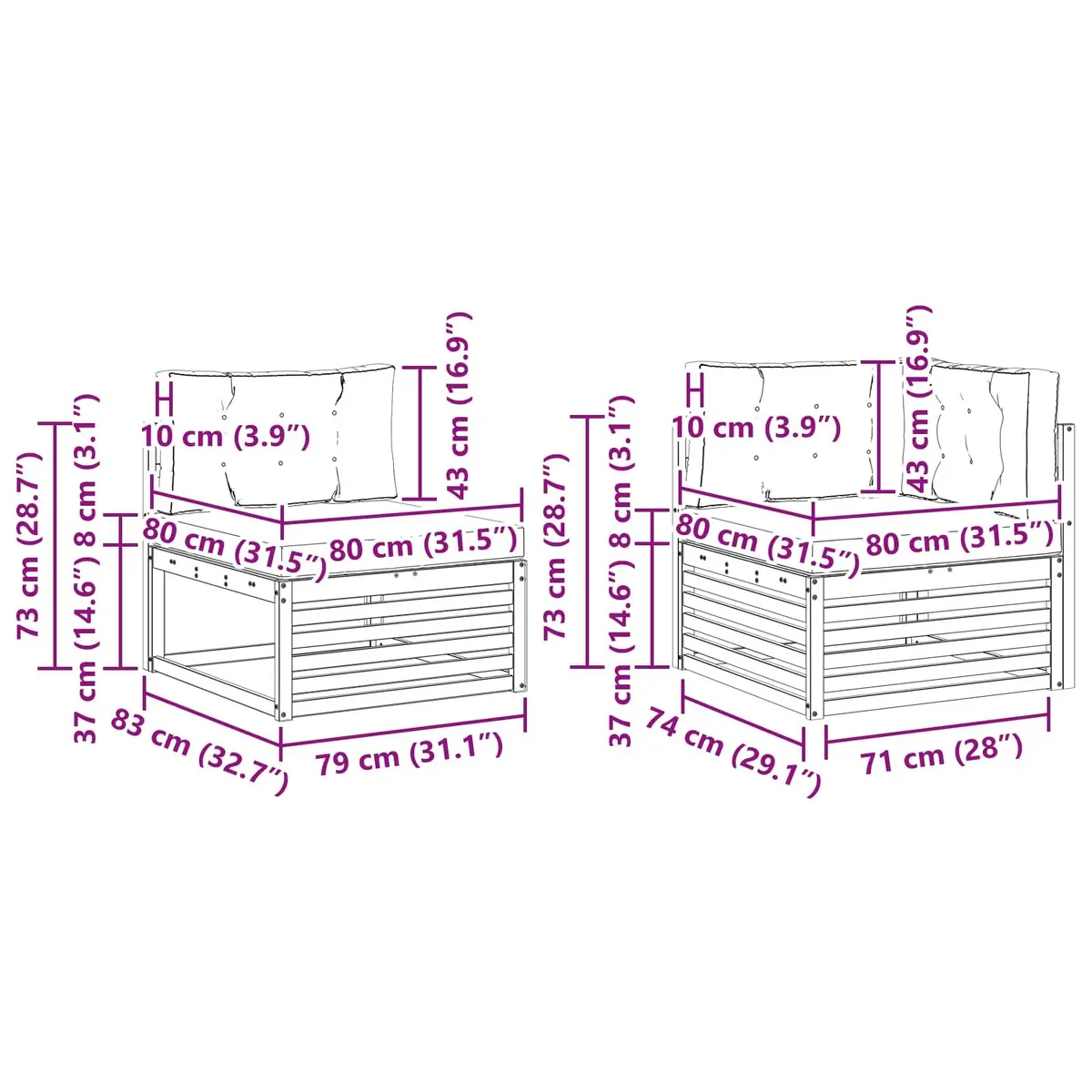 5 Piece Sofa Set