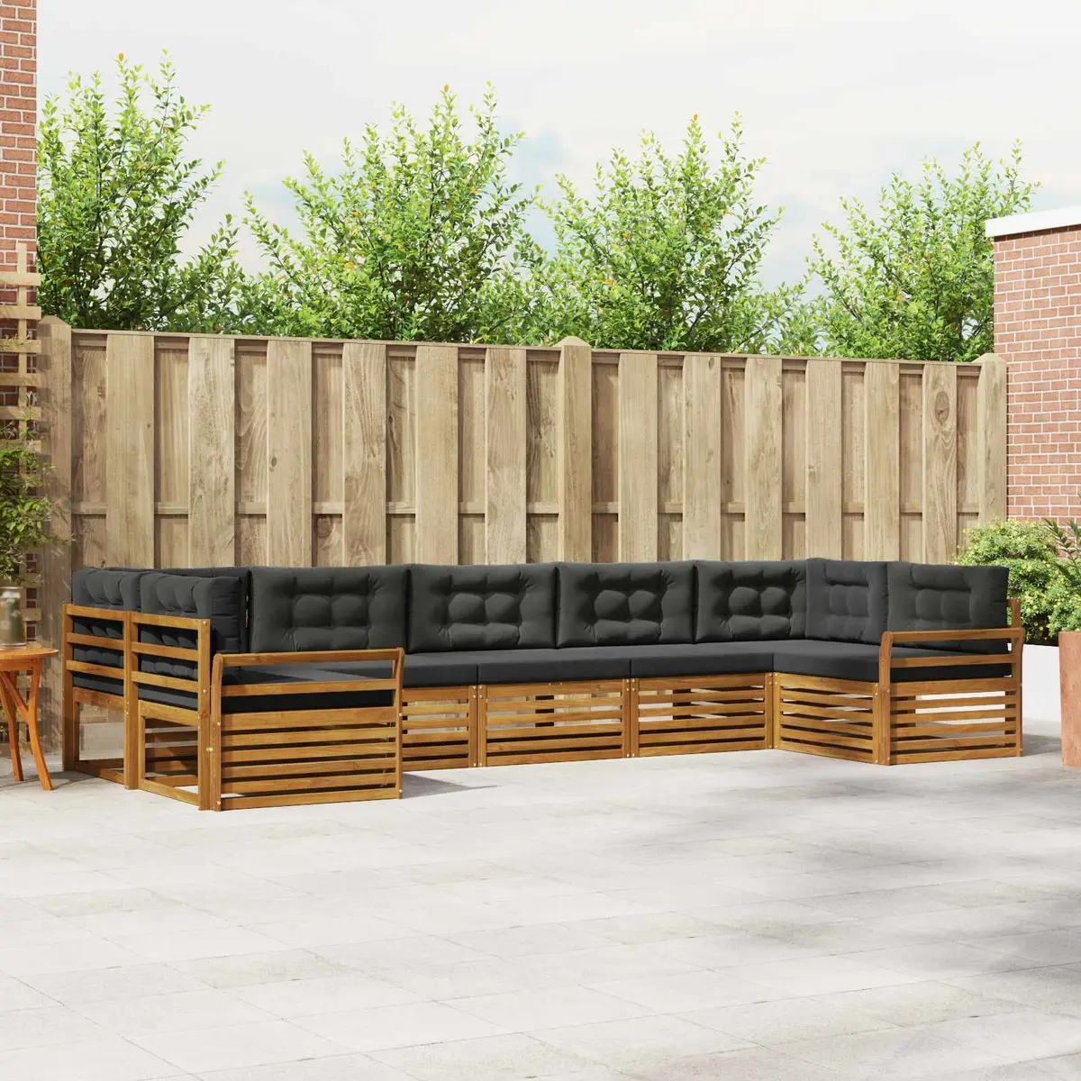 Outdoor Sectional Sofa Set 7 Pieces Garden Patio Furniture Modular Seating