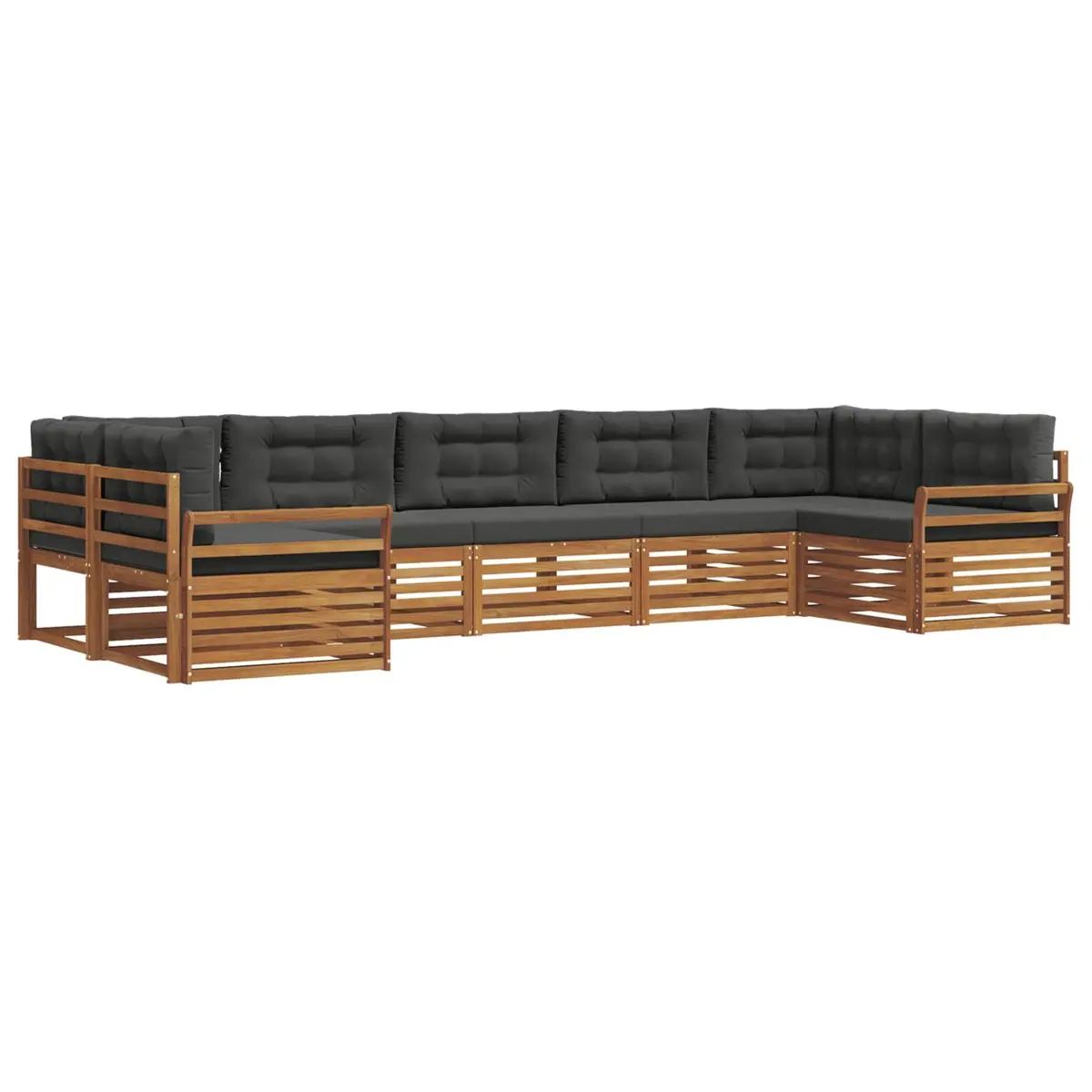 Outdoor Sectional Sofa Set 7 Pieces Garden Patio Furniture Modular Seating
