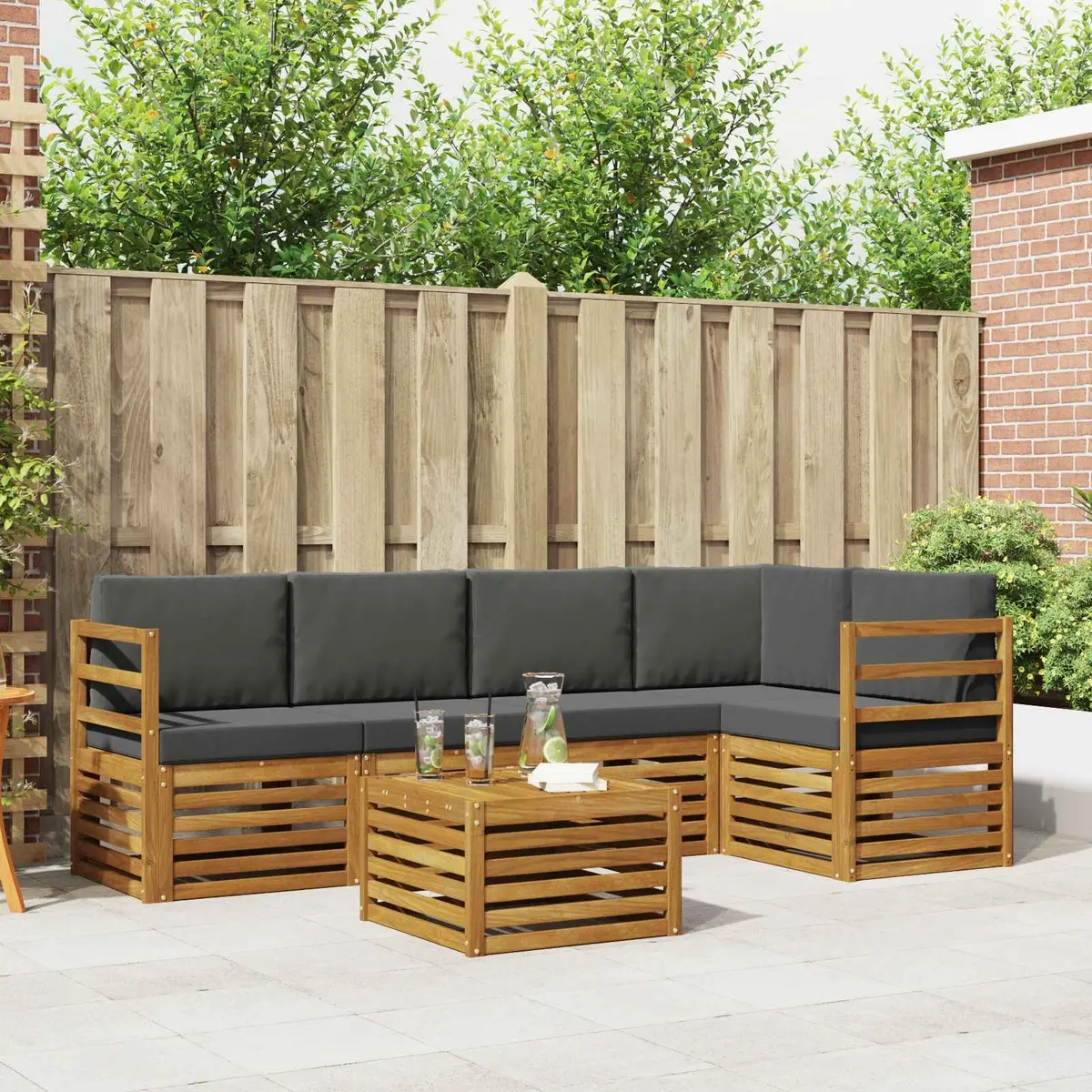 Outdoor 6-Piece Sofa Set for Lounging