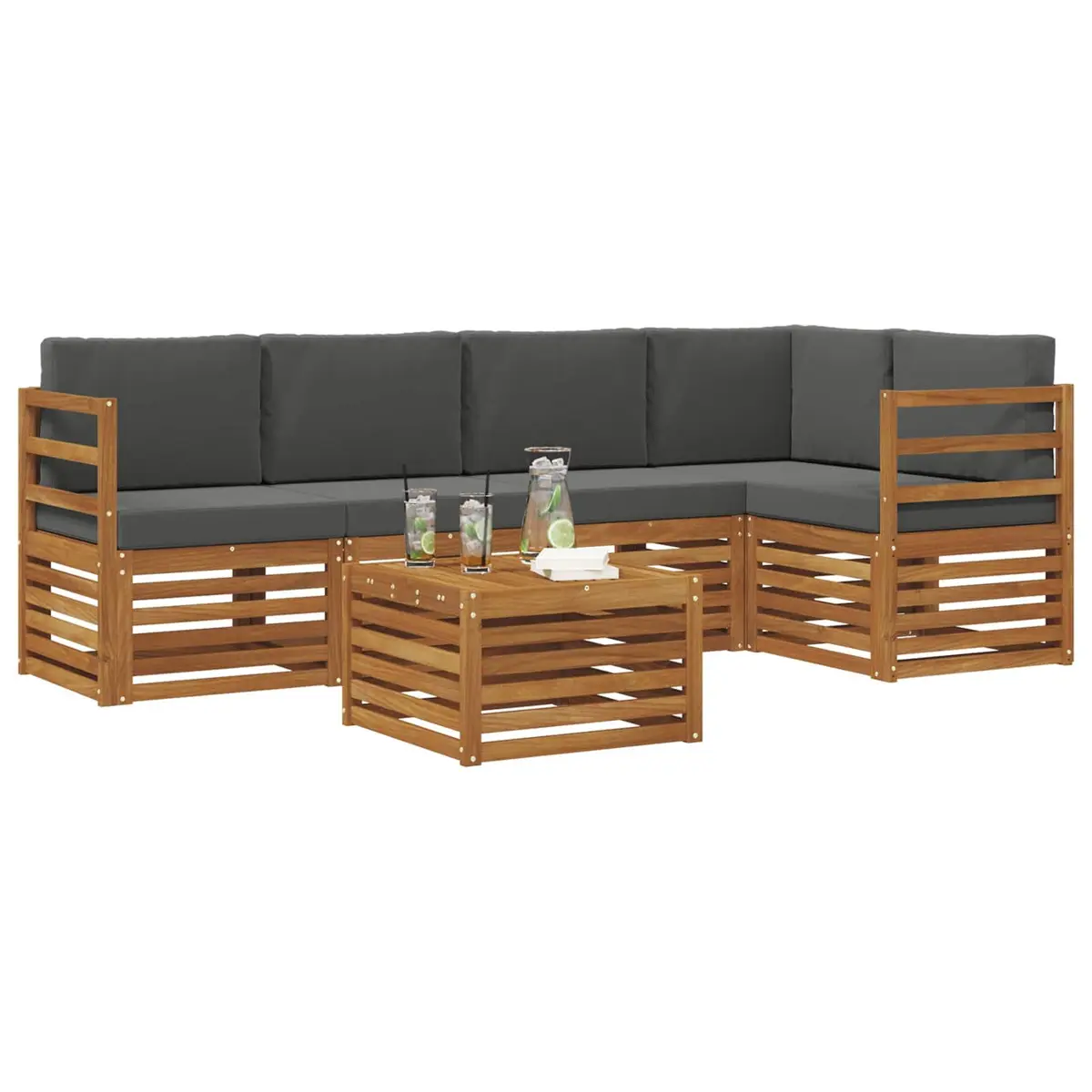 Outdoor 6-Piece Sofa Set for Lounging