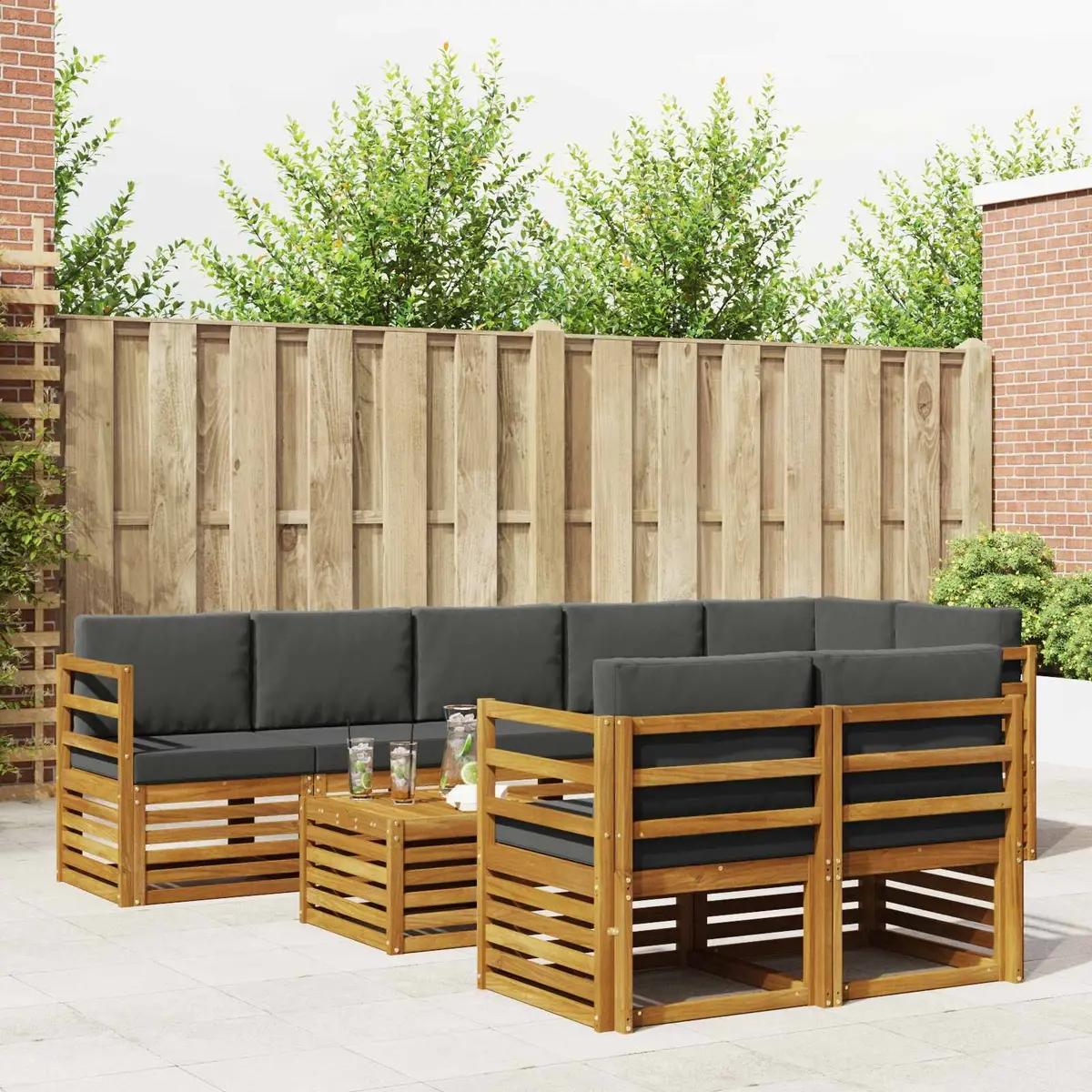 9 Piece Outdoor Sofa Set