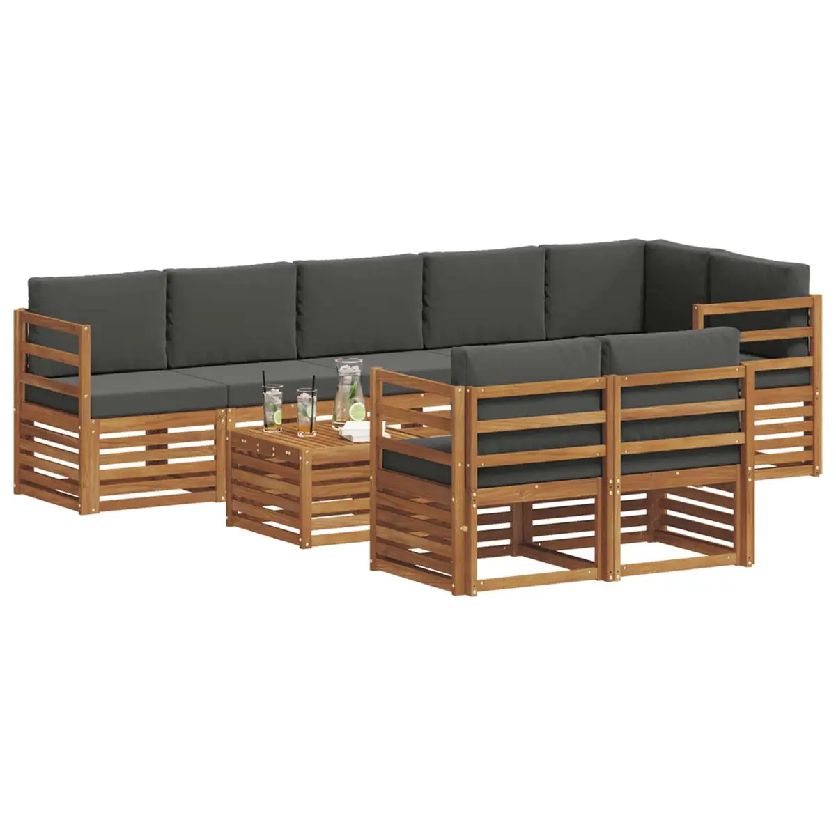 9 Piece Outdoor Sofa Set