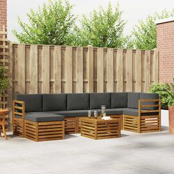 Friendly 8-Piece Outdoor Sofa Set in Solid Acacia Wood