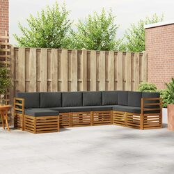 Your New Outdoor Sofa Set: 8 Pieces in Acacia Wood