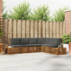 Outdoor Sectional Sofa Set Modern Garden Furniture Patio Seating Acacia Wood