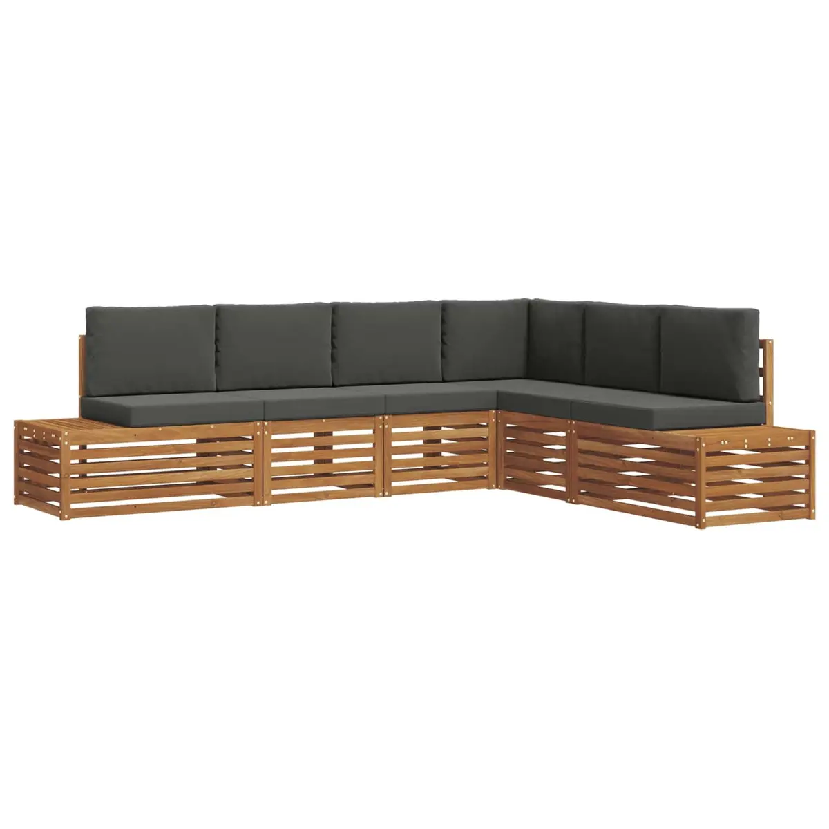 Outdoor Sectional Sofa Set Modern Garden Furniture Patio Seating Acacia Wood