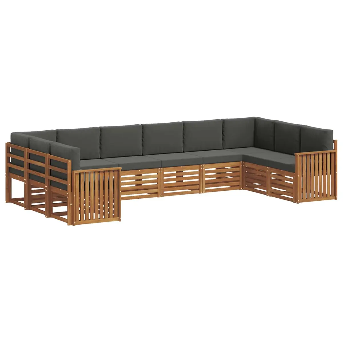 Outdoor Sectional Sofa Set Modular Garden Patio Furniture with Cushions 10