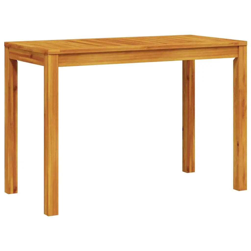 Garden Dining Set 3 Pieces Outdoor Furniture Table Chairs Brown Acacia Wood