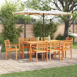 Friendly 9-Piece Garden Dining Set for Outdoor Enjoyment