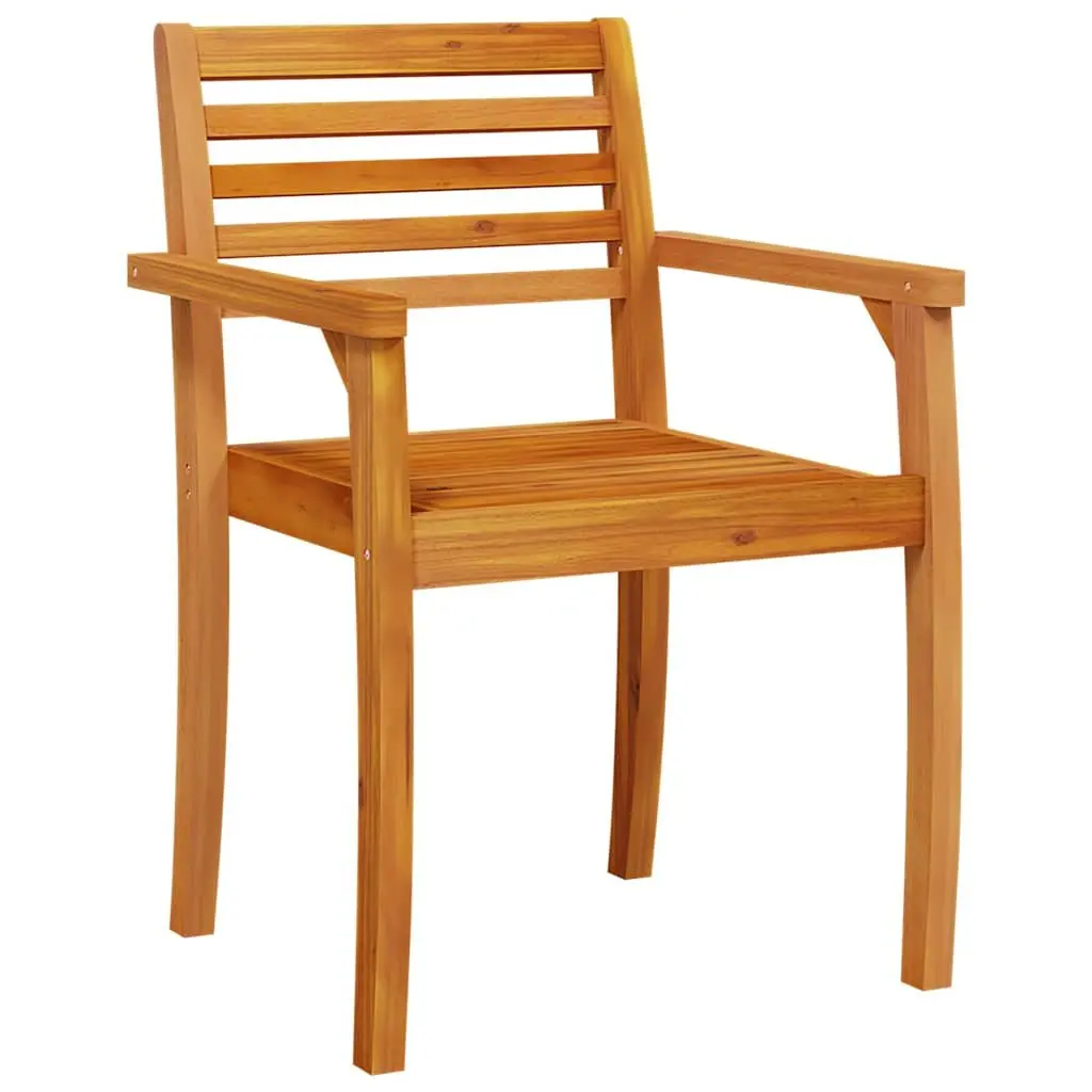 Garden Dining Set 9 Piece Brown Acacia Wood Outdoor Furniture Patio Table Chairs