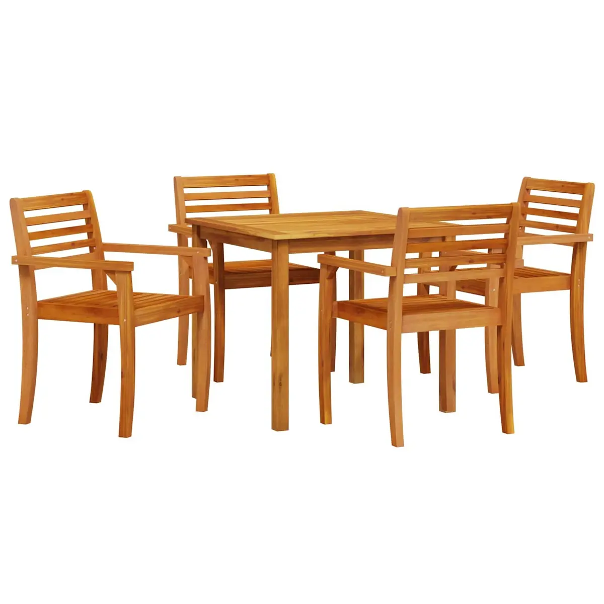 5-Piece Acacia Garden Dining Set