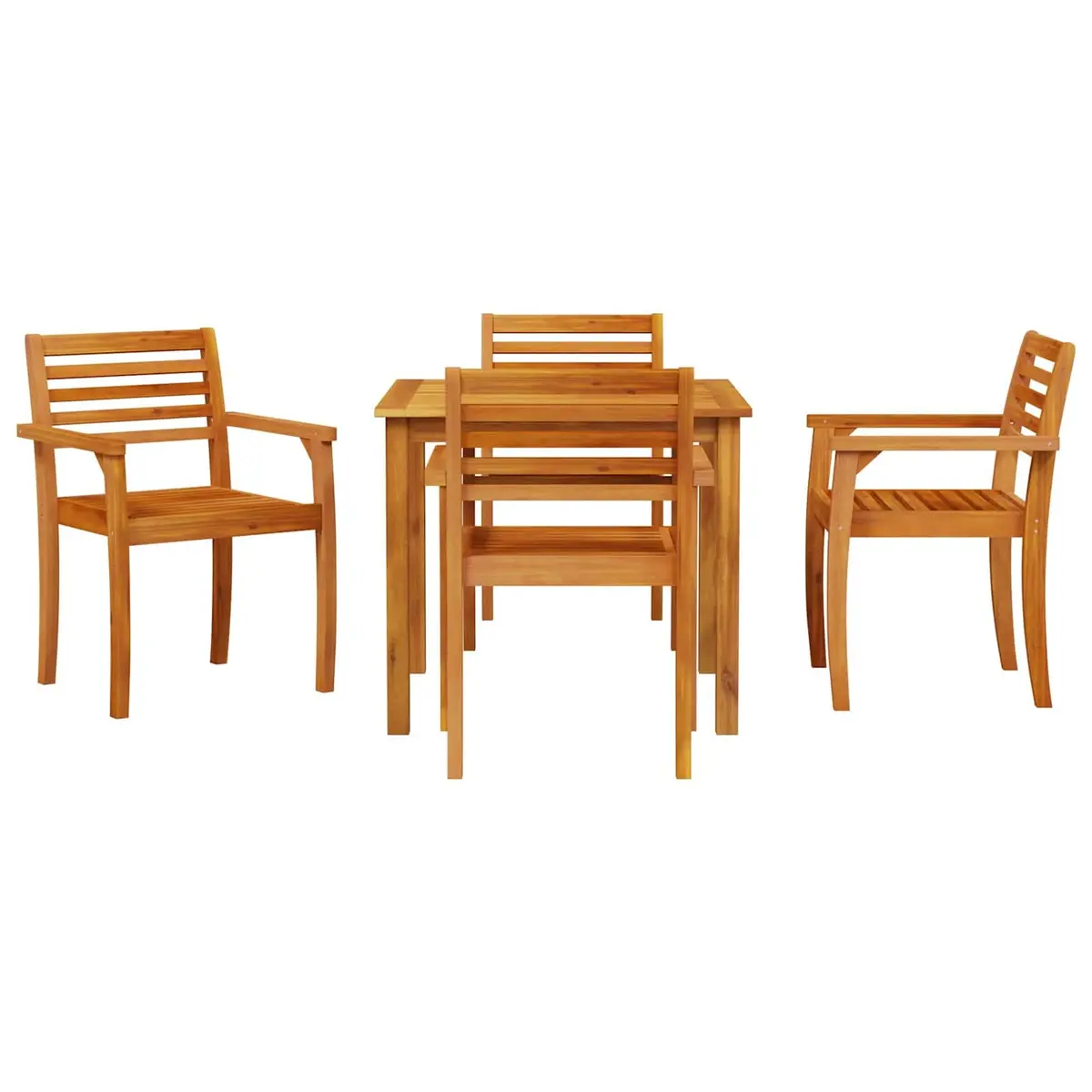 5-Piece Acacia Garden Dining Set