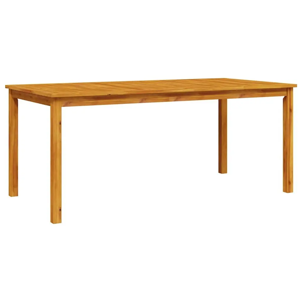 Garden Dining Set Rustic Solid Acacia Wood 7 Piece Outdoor Furniture Patio Table