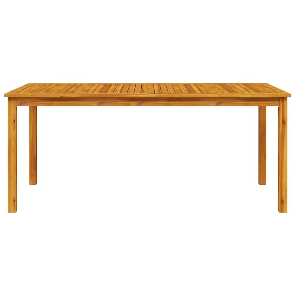Garden Dining Set Rustic Solid Acacia Wood 7 Piece Outdoor Furniture Patio Table