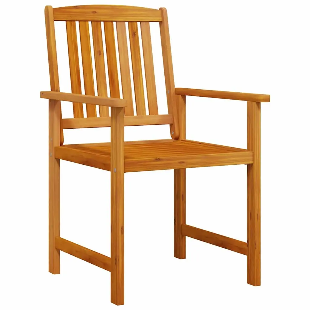 Outdoor Dining Set 7 Piece Solid Acacia Wood Brown Garden Furniture