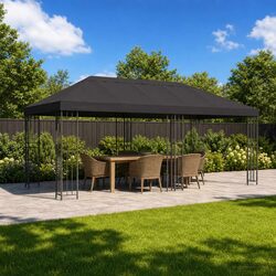 Discover the 6x3m Garden Gazebo with Mesh Sides