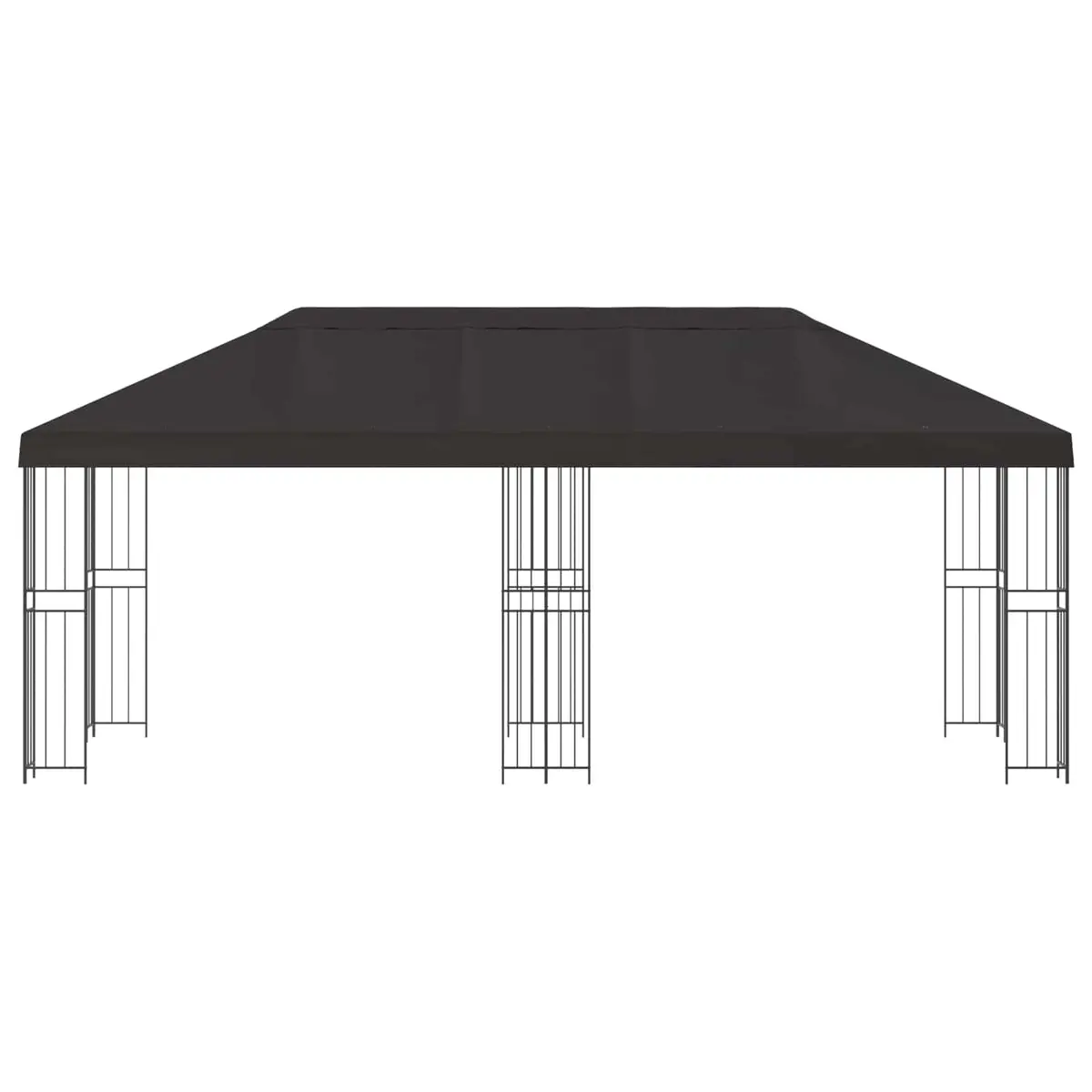 Outdoor Canopy Gazebo Anthracite 6x3m with Mesh Sidewalls for Garden and Patio