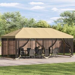 Family-Friendly Gazebo with Mesh Walls 6 x 3 m