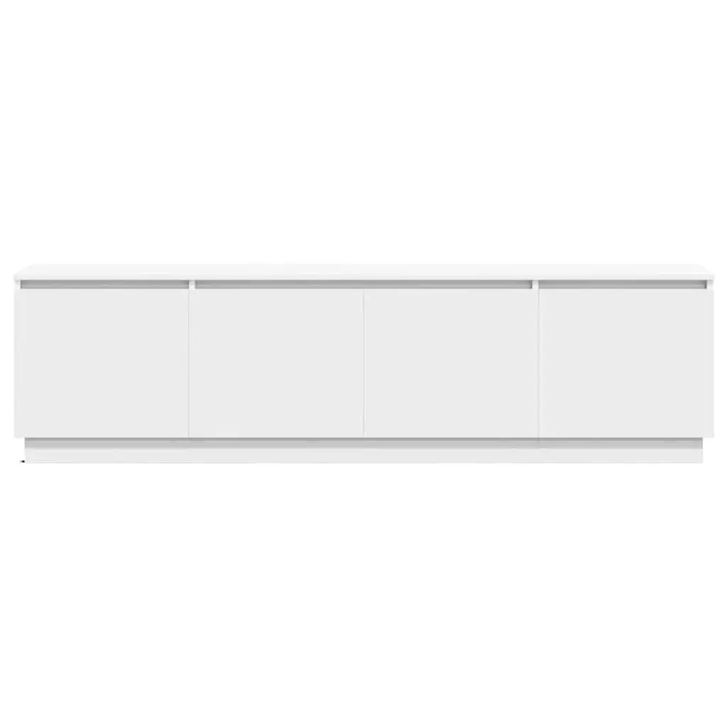 LED TV Storage Unit in White 180x38x49cm