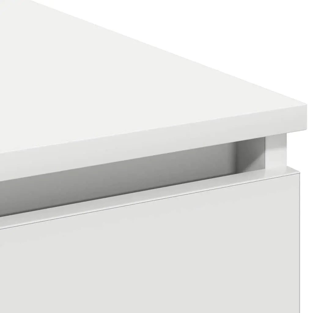 LED TV Storage Unit in White 180x38x49cm