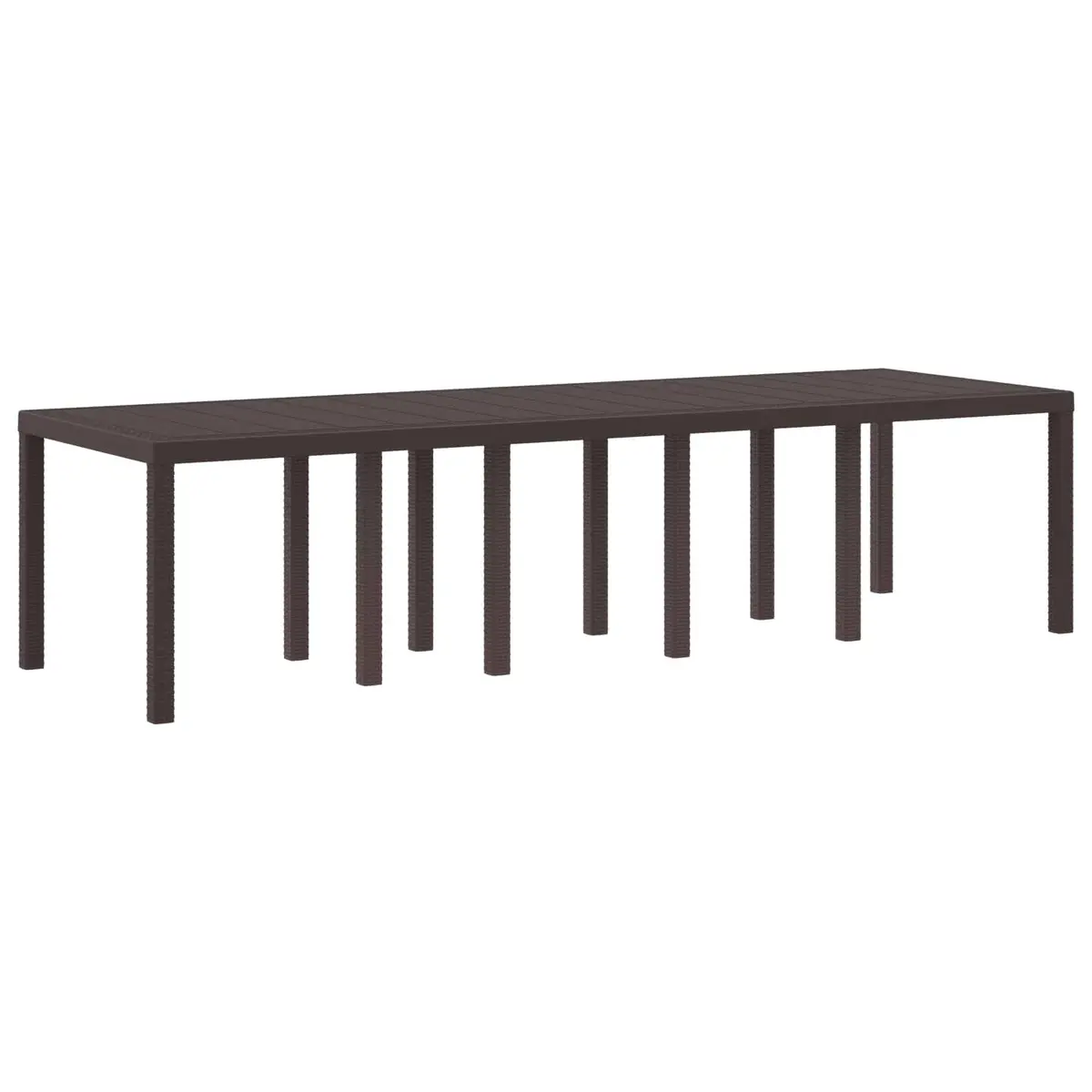 Garden Dining Table in Brown