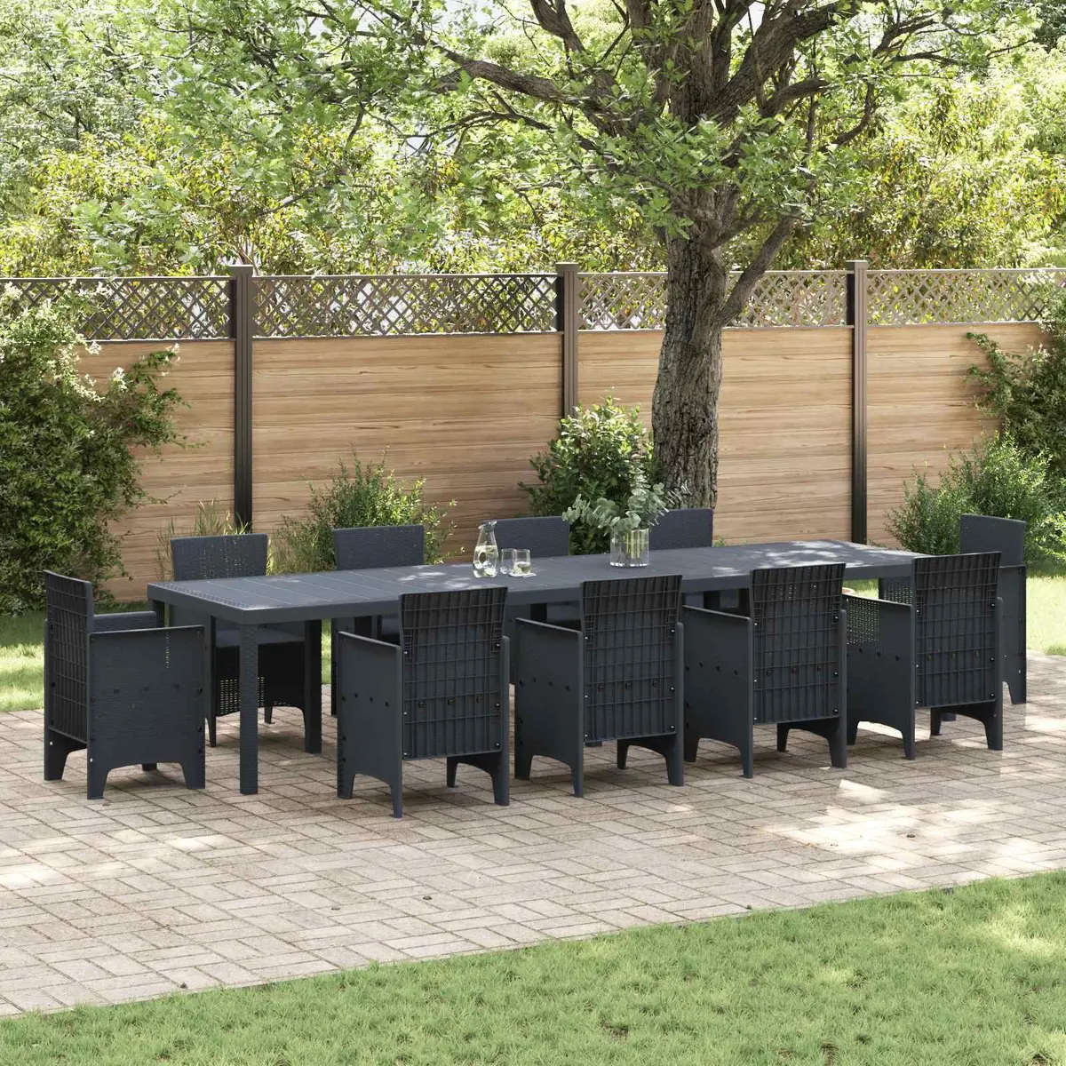 Anthracite Garden Dining Table