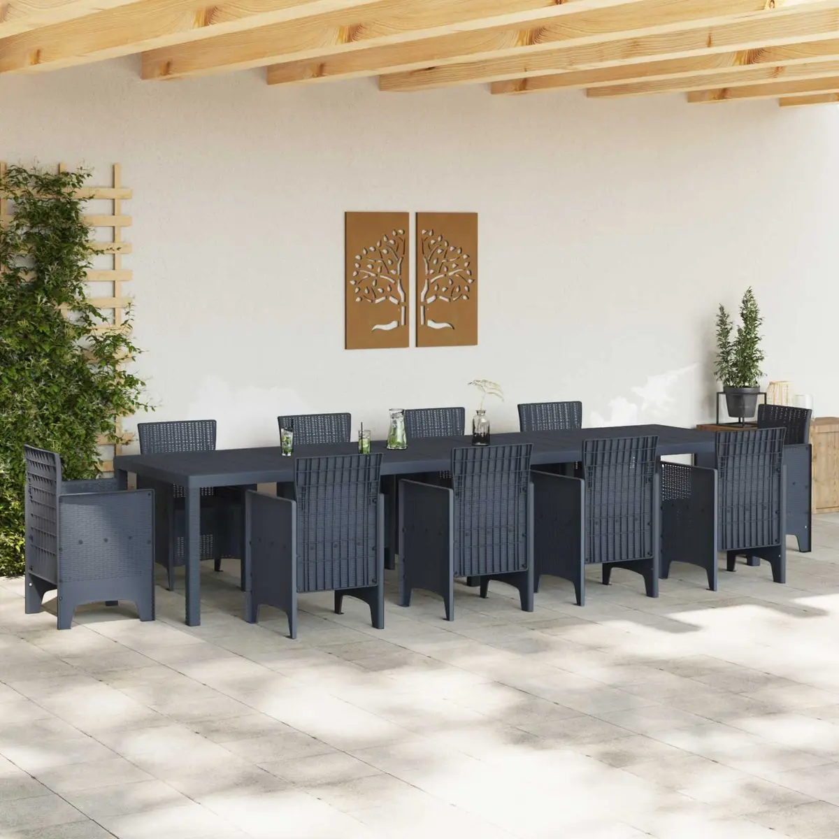 Anthracite Garden Dining Table