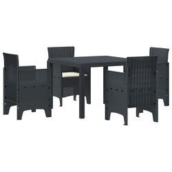 Your Perfect Outdoor Dining Set: 5 Pieces in Anthracite