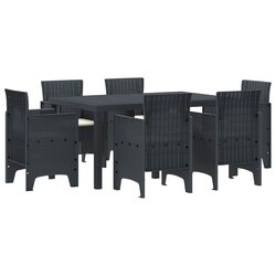 Your Friendly 7-Piece Anthracite Dining Set for Outdoors