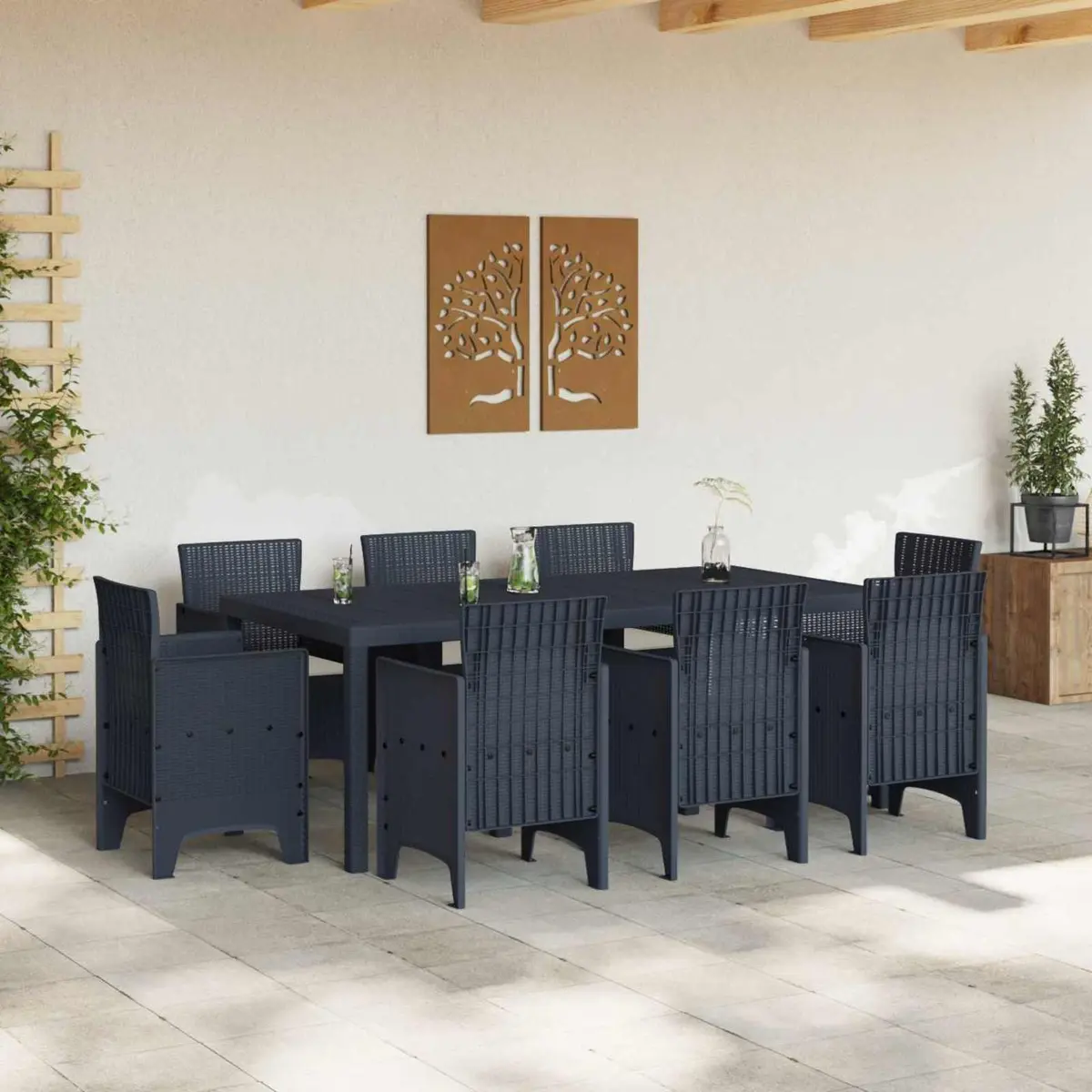 9 Piece Garden Dining Set