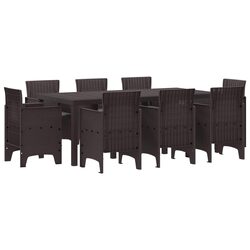 Join Friends Outside with This 9 Piece Garden Dining Set