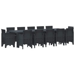 Friendly Outdoor Dining Set 13 Pieces with Cushions