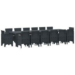 Your Ideal 15-Piece Garden Dining Set in Anthracite