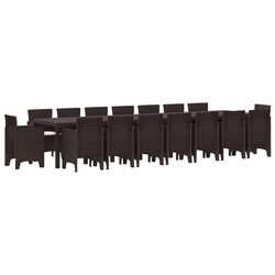 Your Friendly 17 Piece Garden Dining Set with Cushions