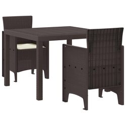 Friendly 5-Piece Brown Dining Set for Outdoors
