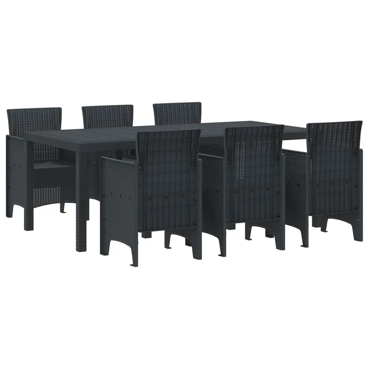 7-Piece Garden Dining Set for Family Meals