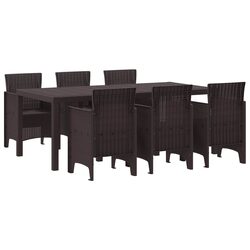 Comfortable 7-Piece Garden Dining Set for Your Enjoyment