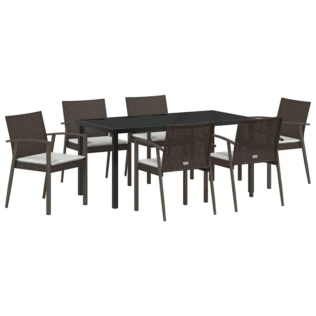 7-Piece Garden Dining Set for Relaxed Outdoor Dining