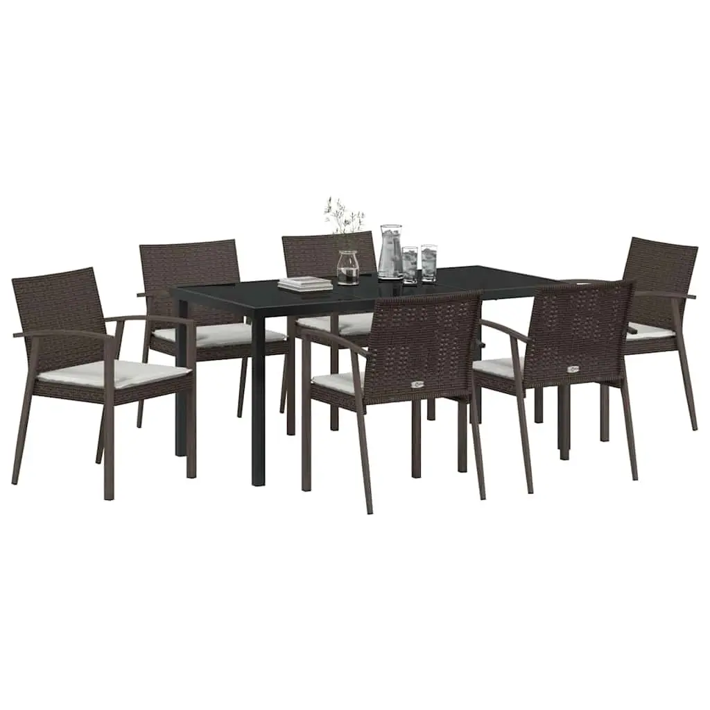 7-Piece Garden Dining Set for Relaxed Outdoor Dining