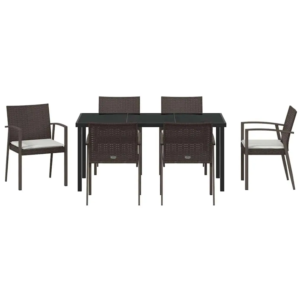 7-Piece Garden Dining Set for Relaxed Outdoor Dining