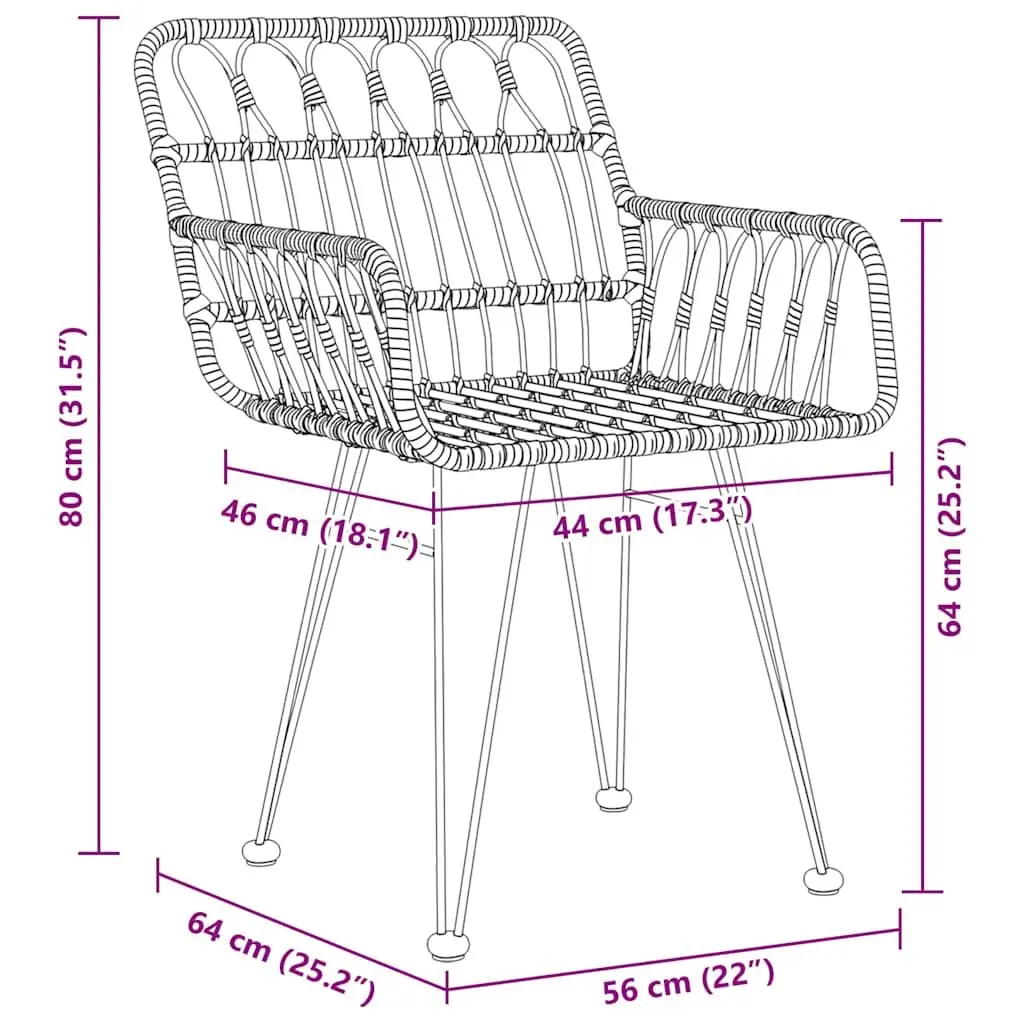 3-Piece Garden Dining Set