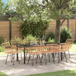 Enjoy Outdoor Meals with a 9-Piece Dining Set