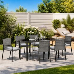 Your Outdoor 7-Piece Dining Set Awaits You