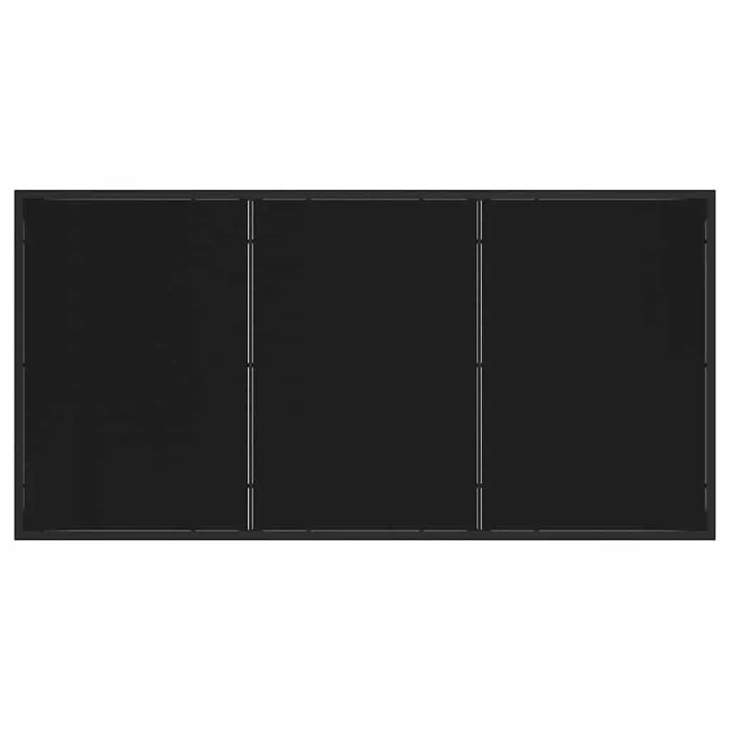 Garden Dining Set Black Poly Rattan 5 Piece Outdoor Furniture