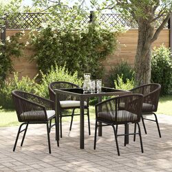 Friendly 5 Piece Garden Dining Set for Your Outdoor Space