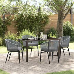 Enjoy Outdoor Meals with Our 5-Piece Dining Set