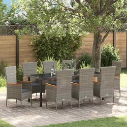 Friendly 9-Piece Outdoor Dining Set with Cushions